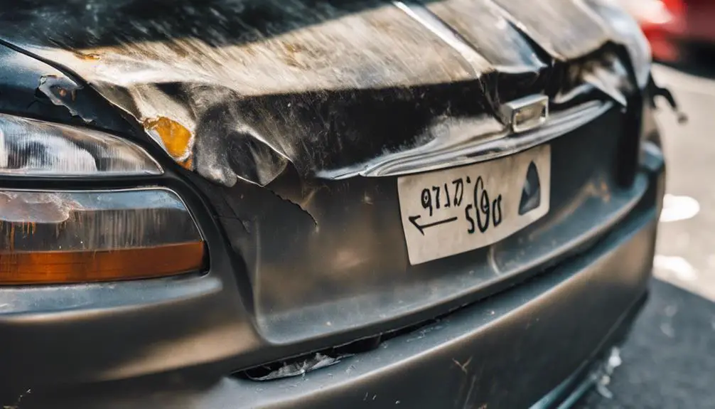 assessing bumper damage severity