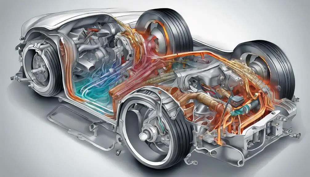automotive brake line illustration