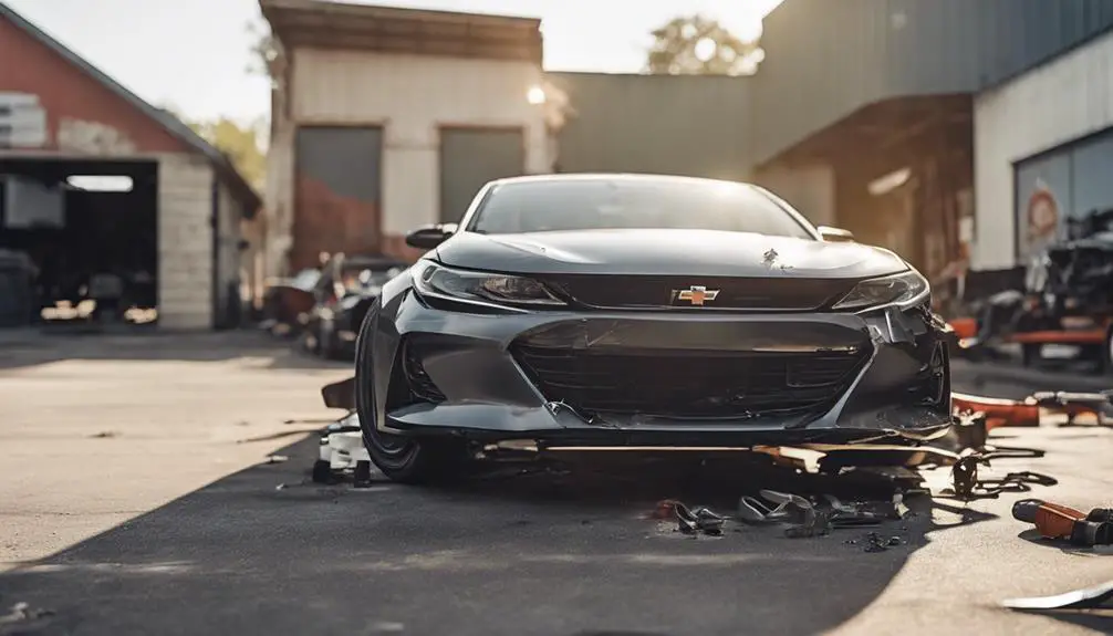 bumper repair expense estimate