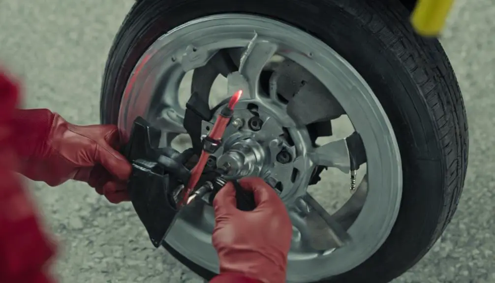 inspect brake pads condition