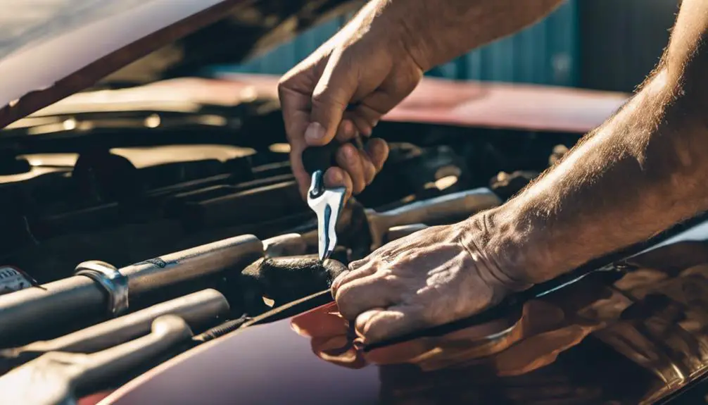 repairing a car bumper