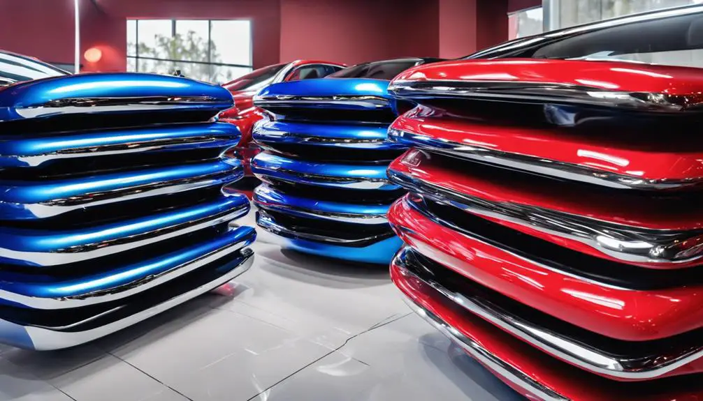 vibrant bumper paint options